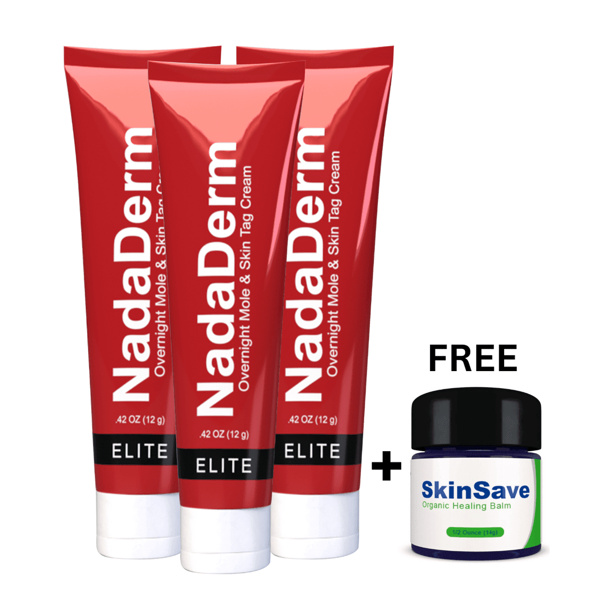 3x NadaDerm Elite + FREE SkinSave - nadaderm